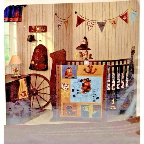Lambs & Ivy Giddy Up Fitted Crib Sheet NEW Brown Spots Cow Print Cowboy Ranch - Picture 1 of 5